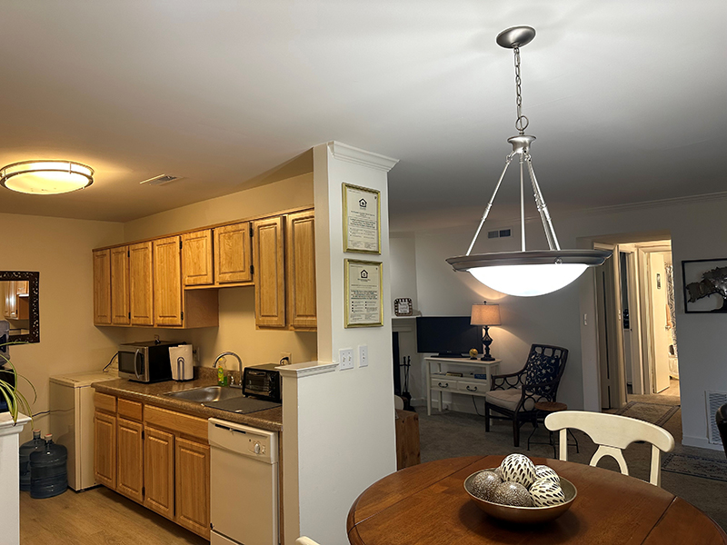 Affordable Apartment rental kitchen
